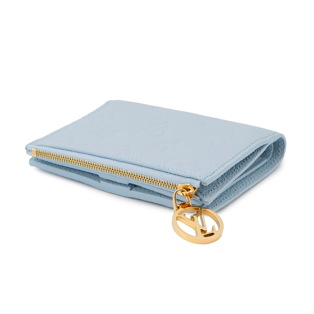 Louis Vuitton Portefeuille Lisa OrumpM83587 Monogram Blue Leather Empreinte Handbag
