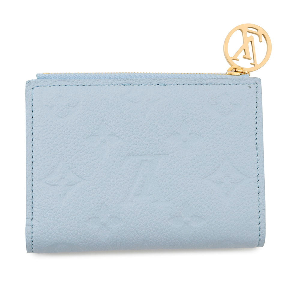 Louis Vuitton Portefeuille Lisa OrumpM83587 Monogram Blue Leather Empreinte Handbag