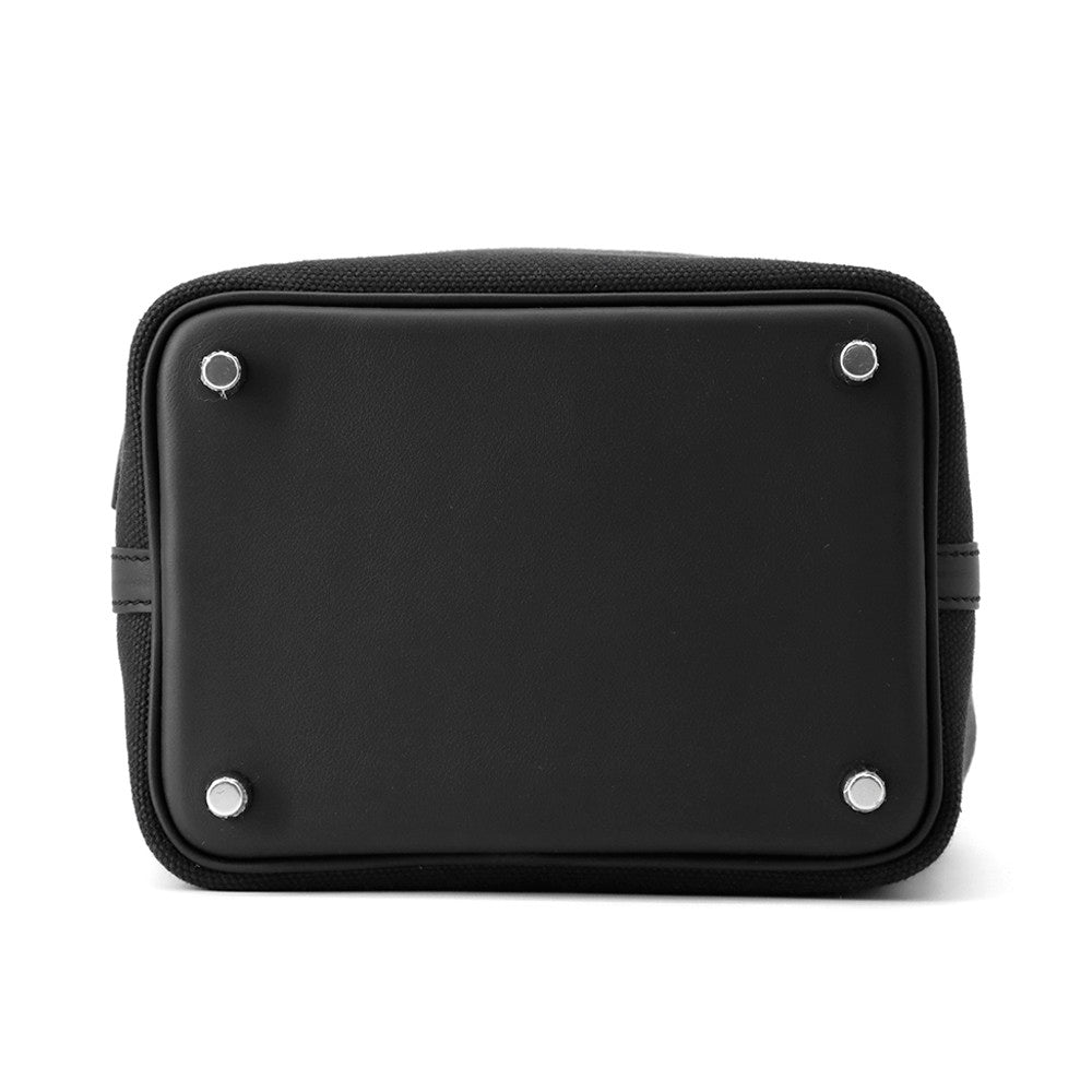 Picotin Lock Cargo Towar Goeran Swift Size Leather Black Travel Bag