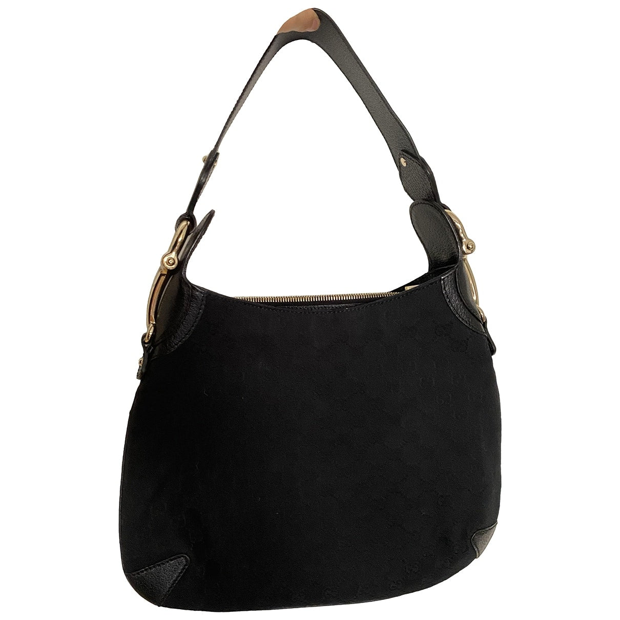 Gucci black cloth handbag