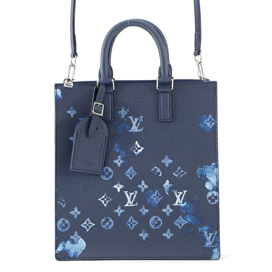 Louis Vuitton Sac Plat Messenger NavyM57843 Watercolor Monogram Crossbody Bag 2