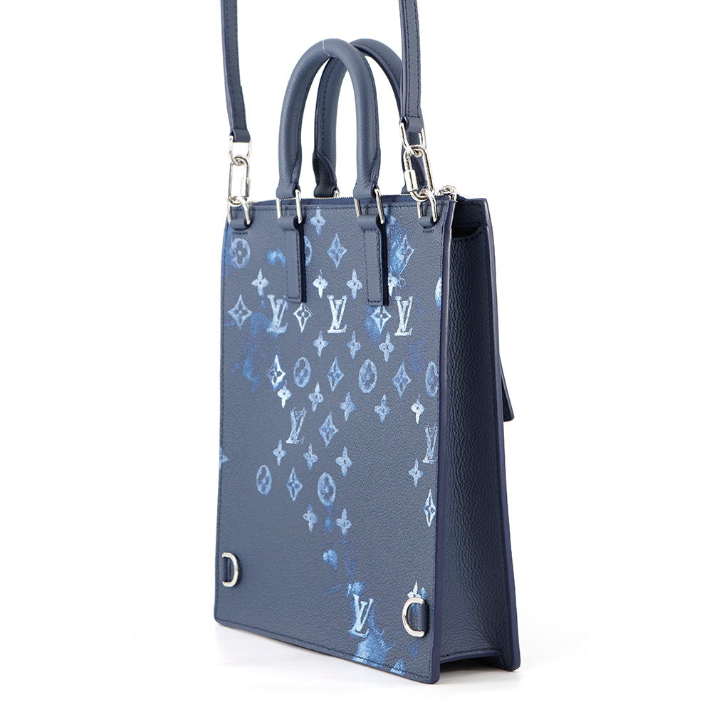 Louis Vuitton Sac Plat Messenger NavyM57843 Watercolor Monogram Crossbody Bag 2