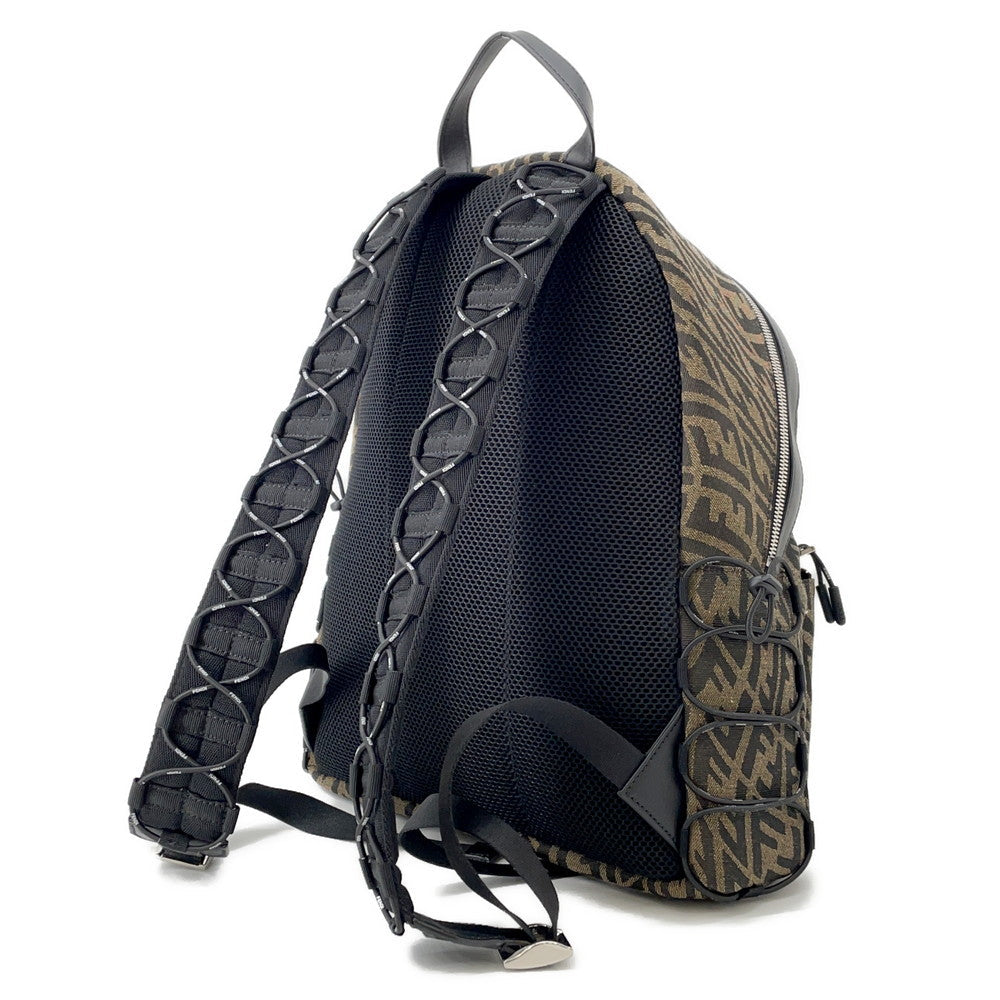 Fendi Ff Vertigo Backpack Brown7Vz042 Canvas