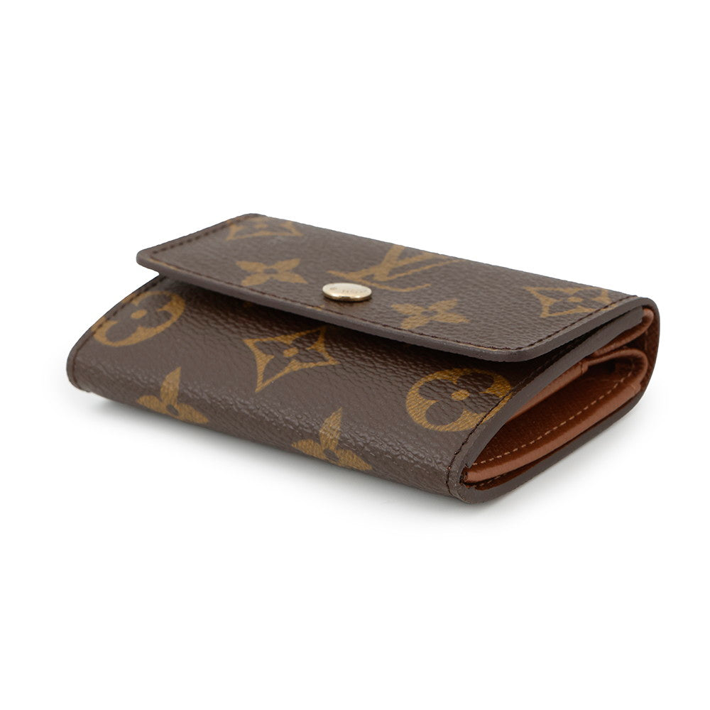 Louis Vuitton Porte Monnaie・Plat BrownM61930 Monogram Handbag