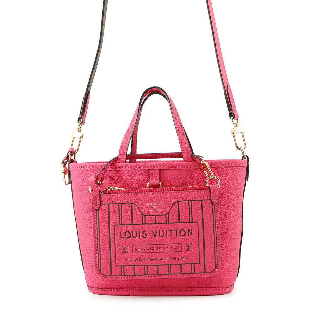 Louis Vuitton Neverfull・Inside Out Rose Buffalo Pondichery Monogram Tote Bag