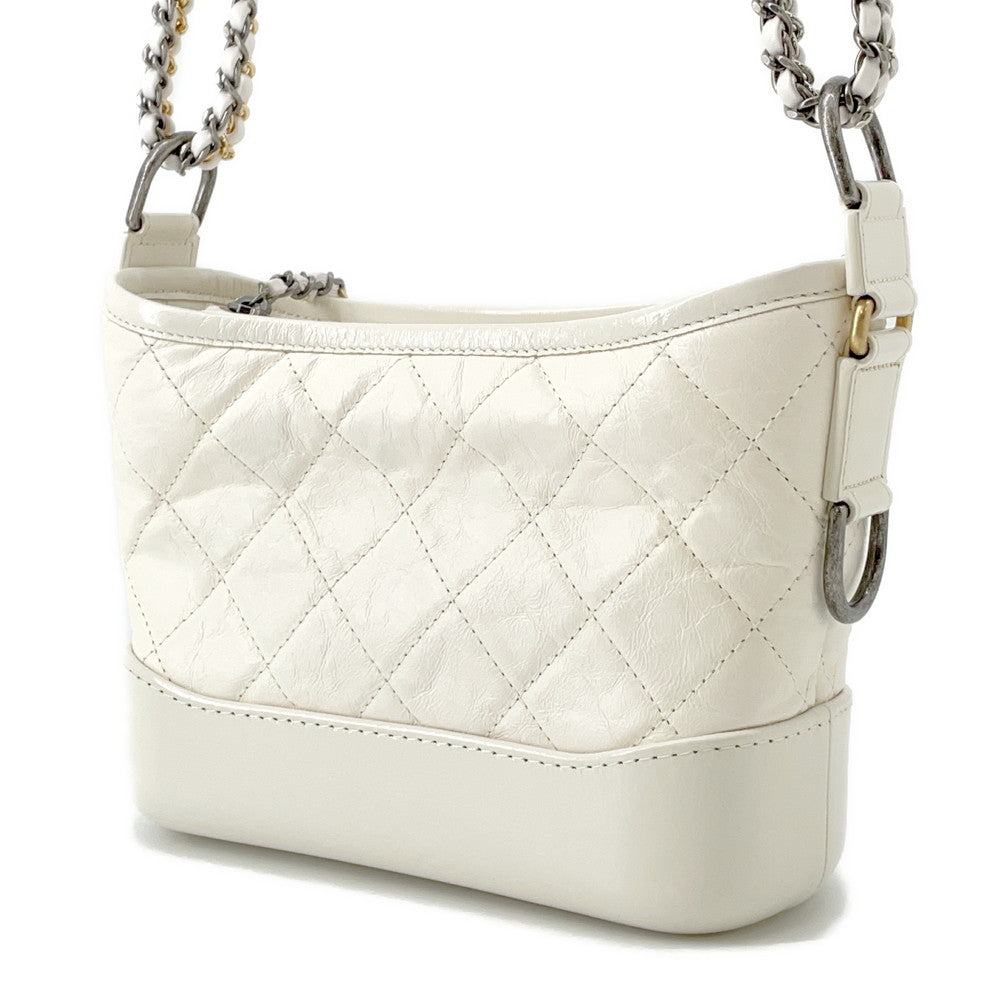 Chanel Gabriel de Hobo WhiteA91810 Calf Leather Shoulder Bag