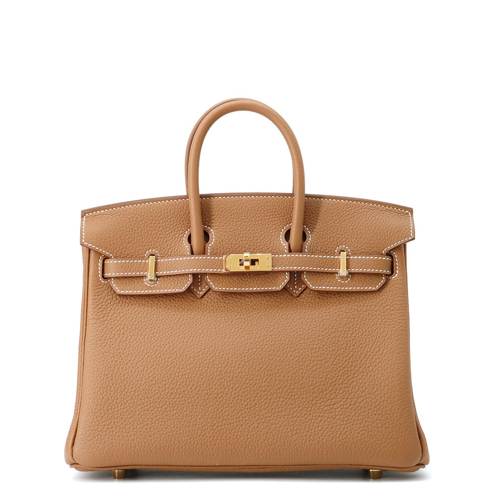 Birkin Togo Size Handbag Leather Gold Travel Bag