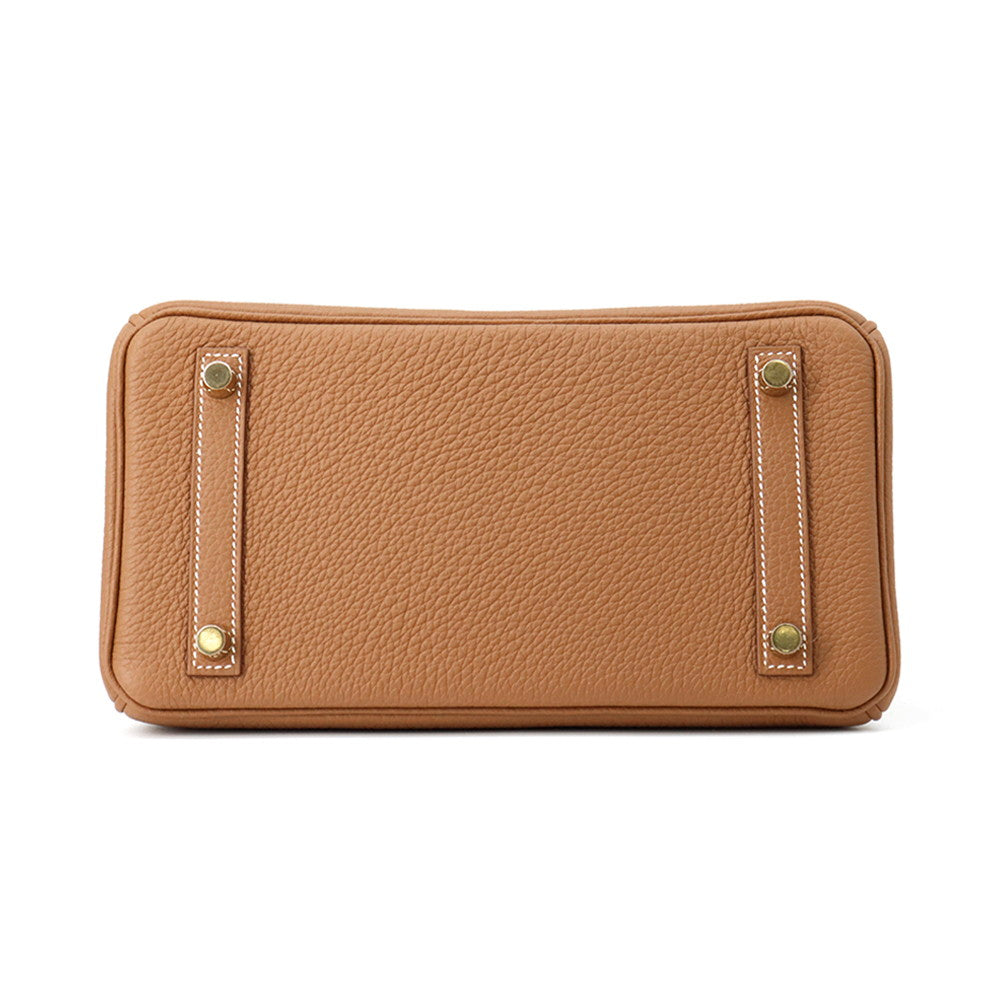 Birkin Togo Size Handbag Leather Gold Travel Bag
