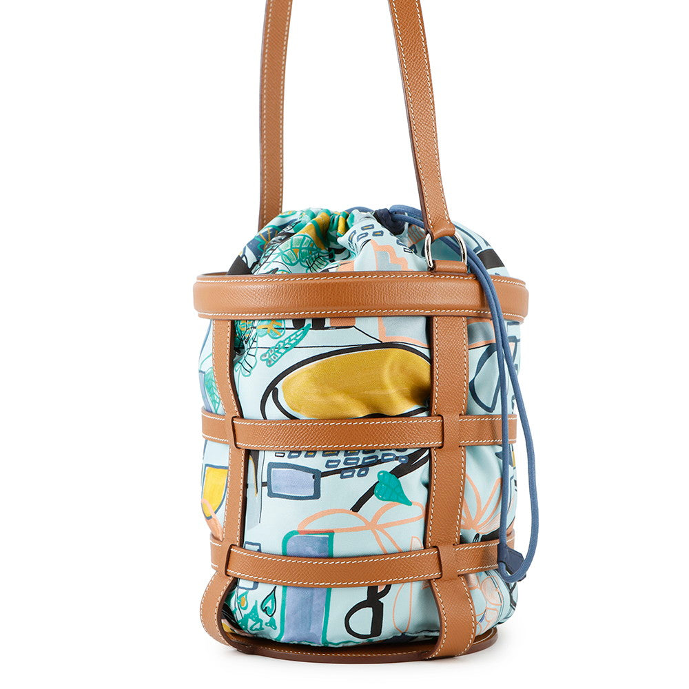 Muzaldine Epsom Handbag Gold Travel Bag