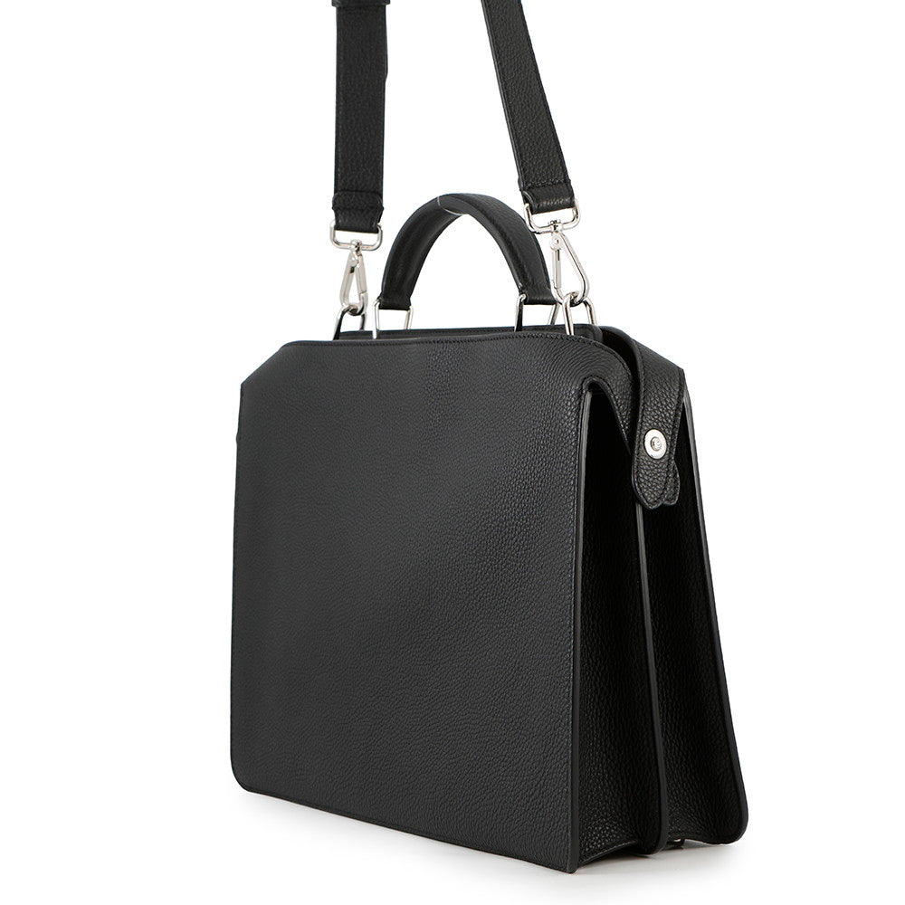 Fendi Peekaboo Icy You Black7Va529 Leather Medium Travel Bag