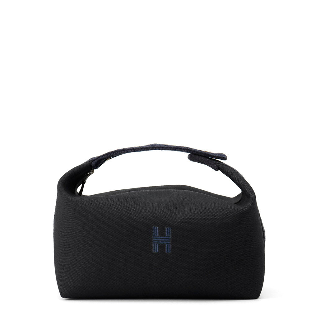Brid A Zig Zag Navy Size Gm Canvas Black Travel Bag