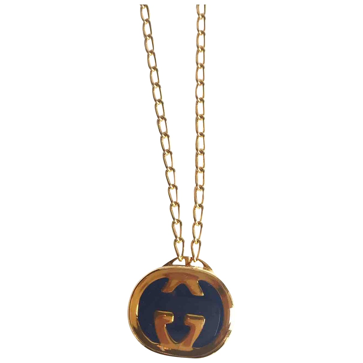Gucci gold metal necklaces
