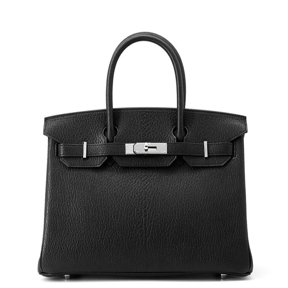 Birkin Chevre Myzore Goatskin Size Handbag Black Travel Bag