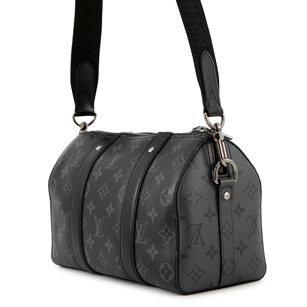 Louis Vuitton City・Keepall NoirM45936 Eclipse Reverse Monogram Travel Bag 3