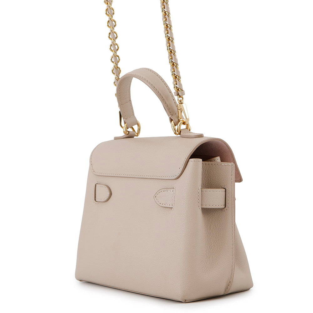 Louis Vuitton Lockme Ever GreigeM21052 Grained Size Leather Calf Mini Bag