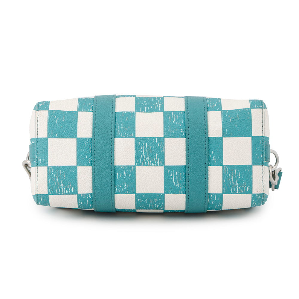 Louis Vuitton City Keepall Turquoise WhiteN50076 checkerboard Damier Travel Bag