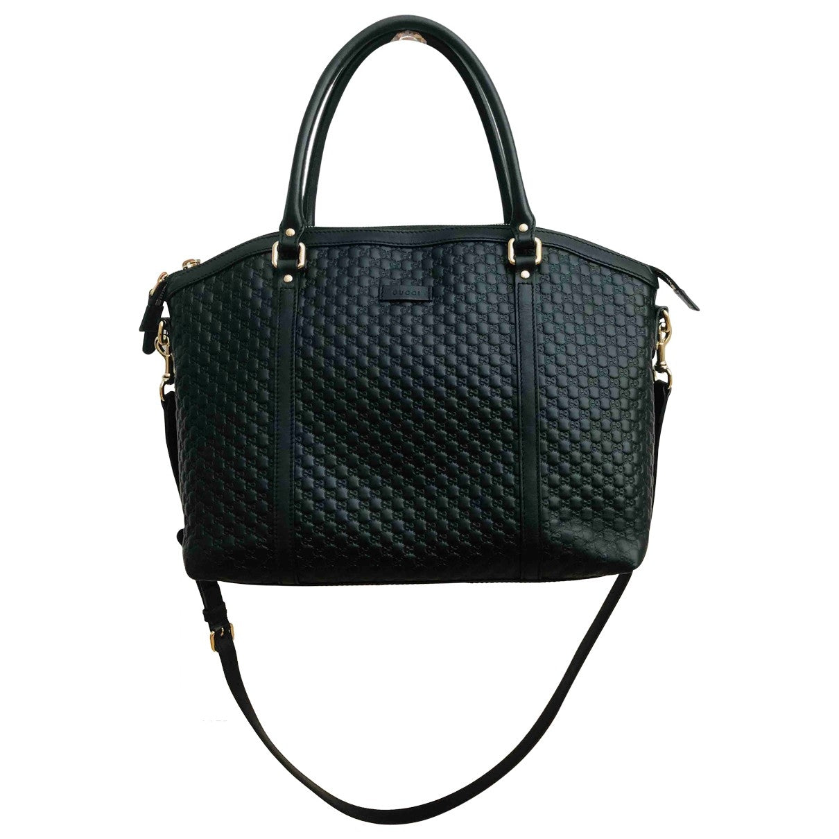 Gucci black leather handbag