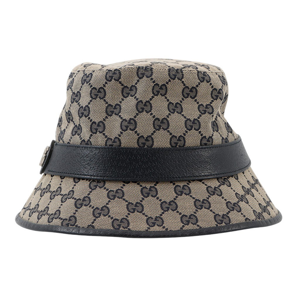 Gucci GG Size XL Polyester68 Cotton16 Canvas Beige Bucket Hat