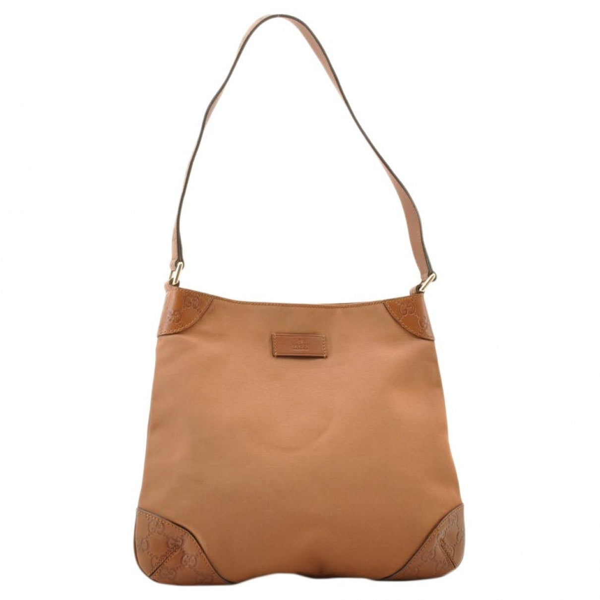 Gucci brown cloth handbag