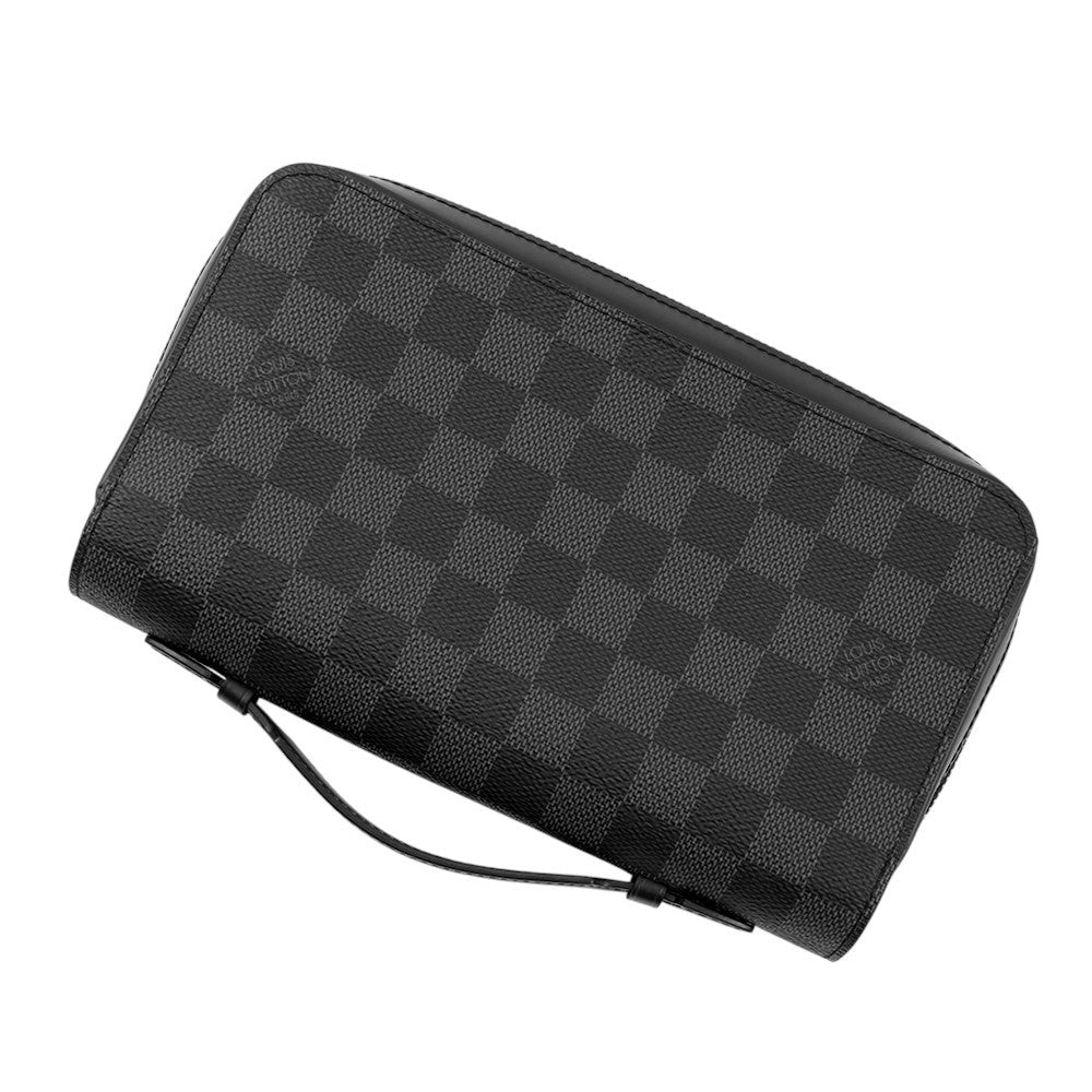 Louis Vuitton Zippy XL NoirN41503 Graphite Damier Handbag