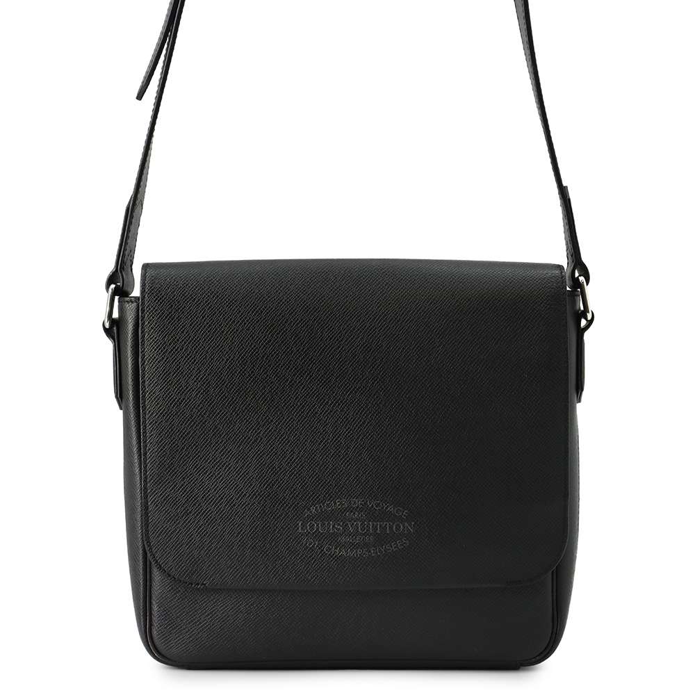 Louis Vuitton Roman NoirM30360 Taiga PM Leather Handbag