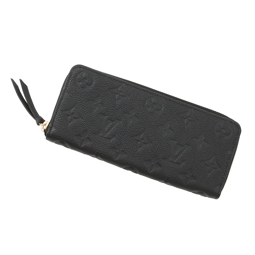 Louis Vuitton Portefeuille Clemence NoirM60171 Monogram Leather Empreinte Handbag 2