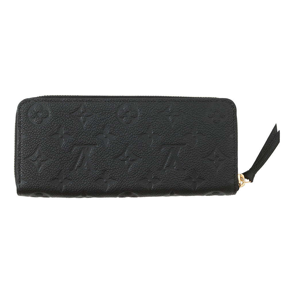 Louis Vuitton Portefeuille Clemence NoirM60171 Monogram Leather Empreinte Handbag 2