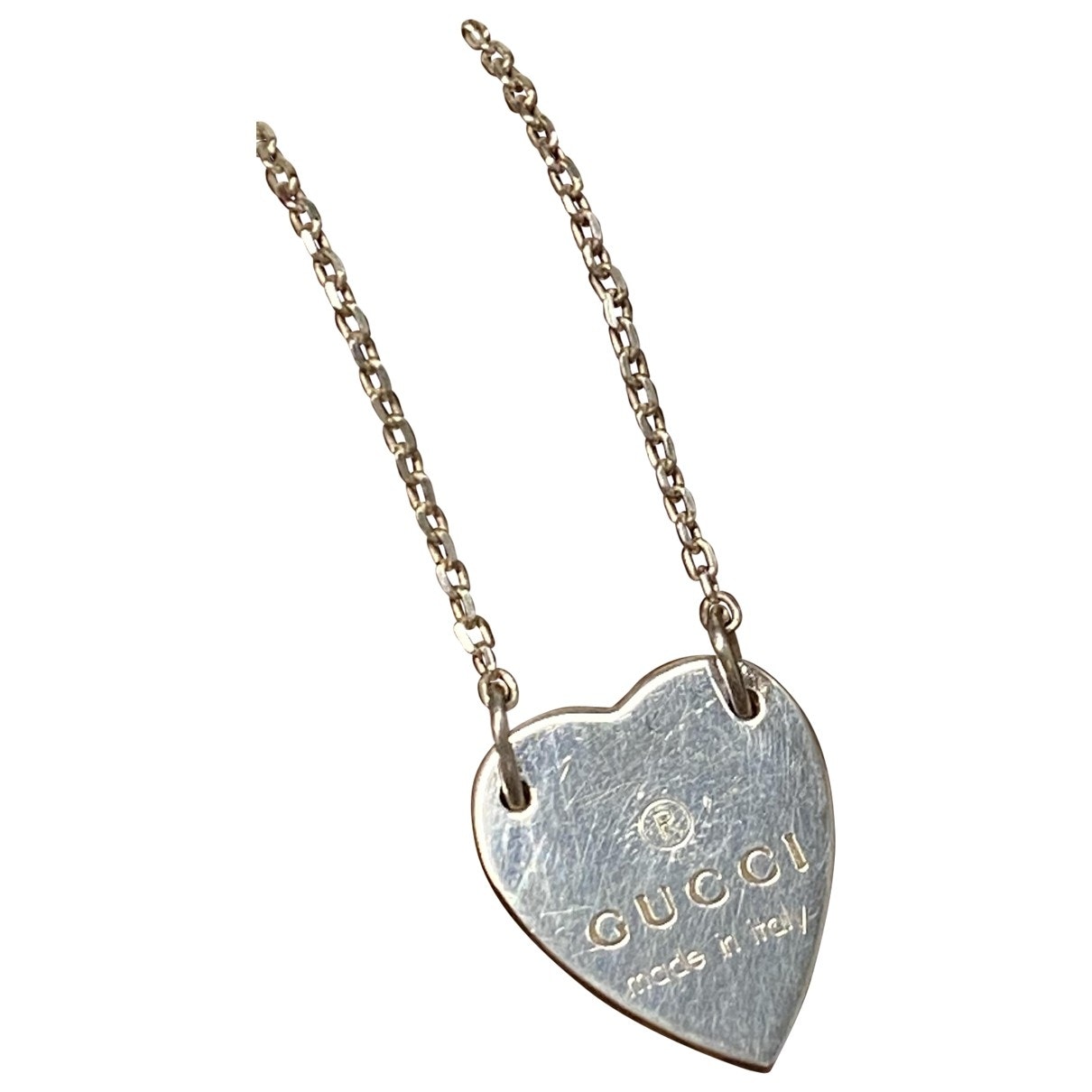 Gucci icon silver silver necklaces