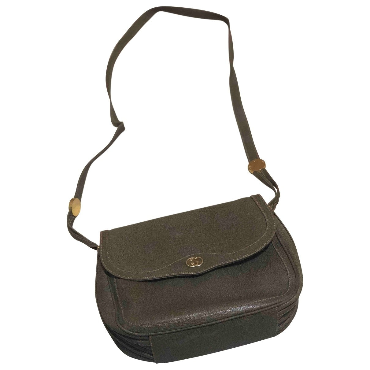 Gucci grey leather handbag