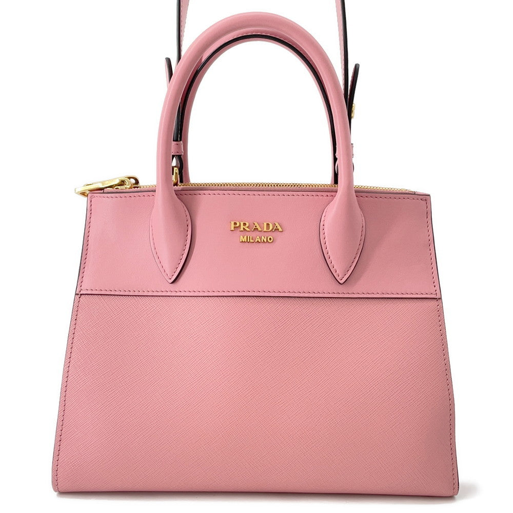 Prada Paradigm Pink1BA103 Leather Handbag