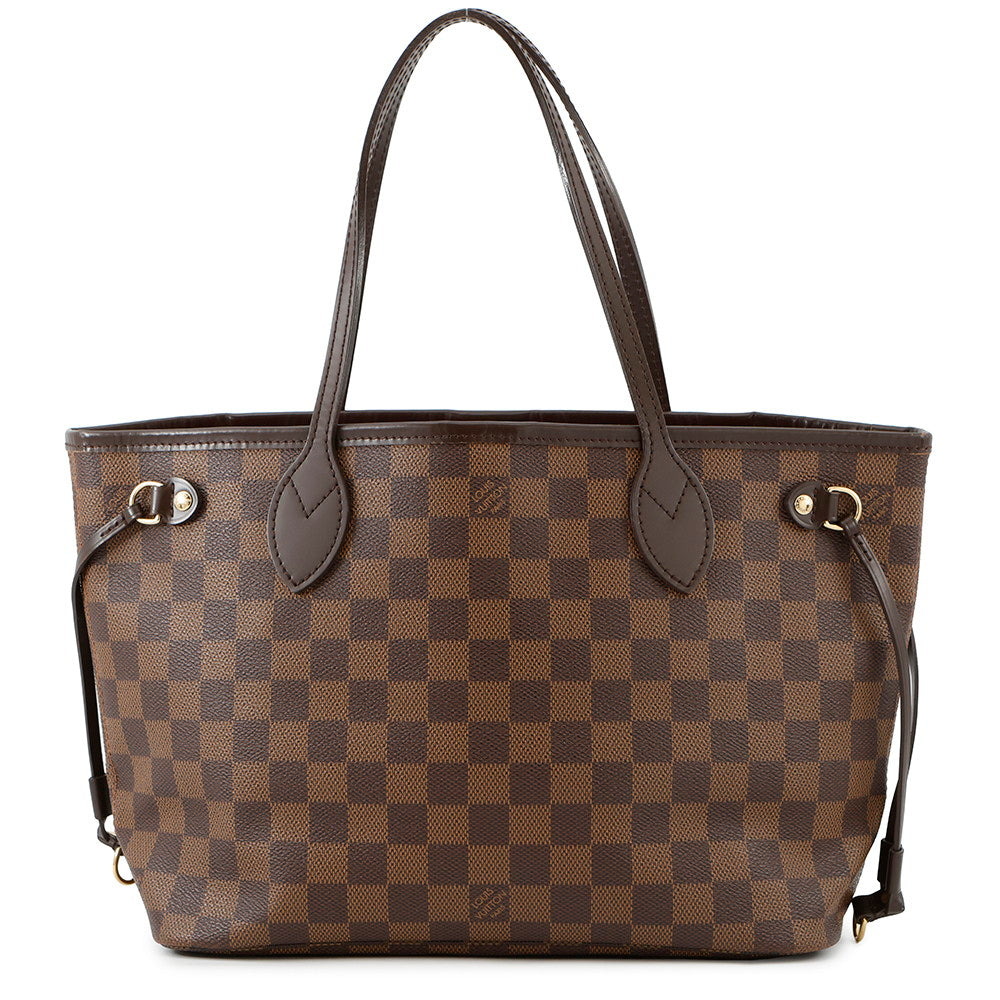Louis Vuitton Neverfull RedN51109 Ebene Damier Canvas Tote Bag 4