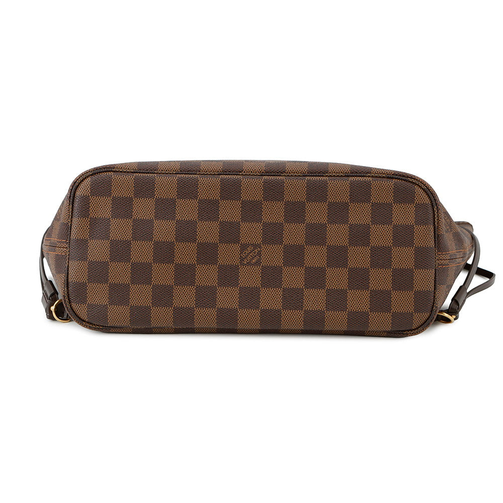 Louis Vuitton Neverfull RedN51109 Ebene Damier Canvas Tote Bag 4