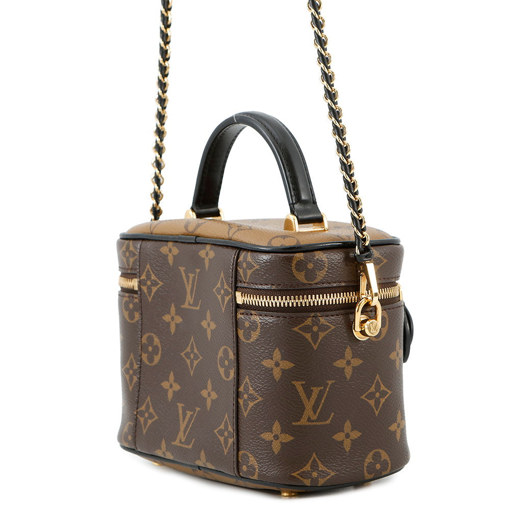 Louis Vuitton Vanity NV NoirM45165 Reverse Monogram PM Canvas Handbag 2