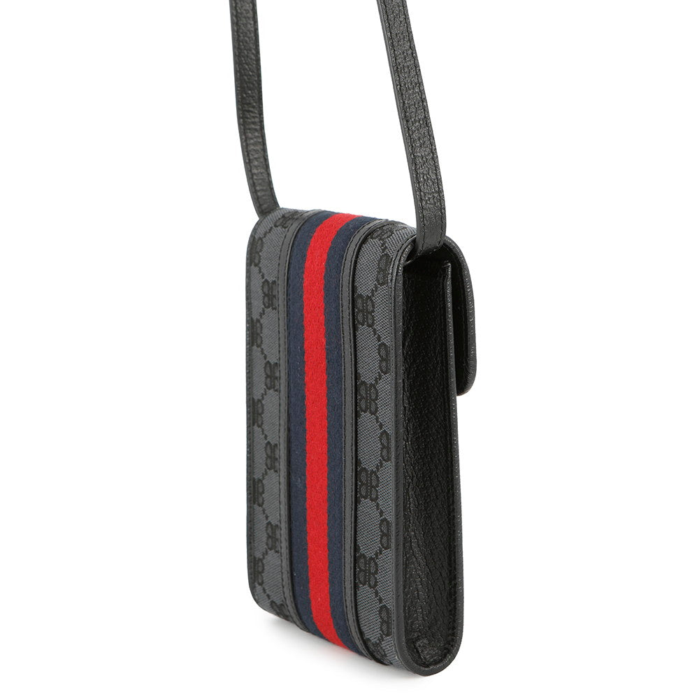 Gucci collaboration Hacker Project phone pouch Leather Canvas Travel Bag 2