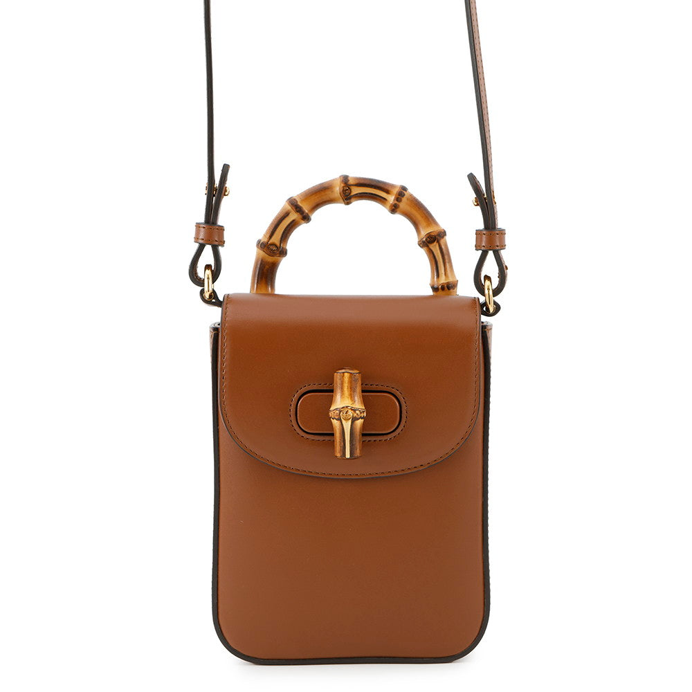 Gucci 3WAYShoulder Brown702106 Bamboo Leather Shoulder Bag