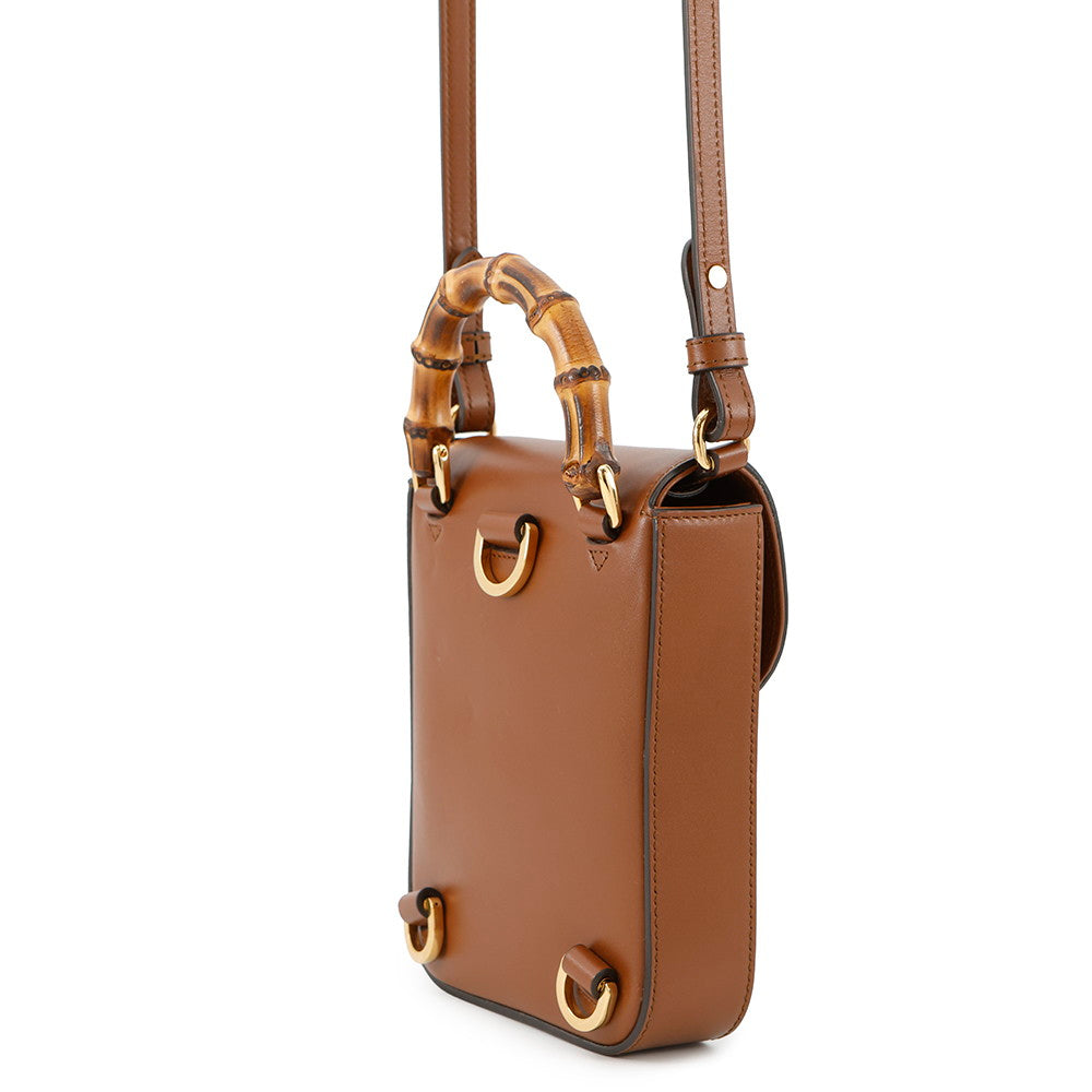 Gucci 3WAYShoulder Brown702106 Bamboo Leather Shoulder Bag