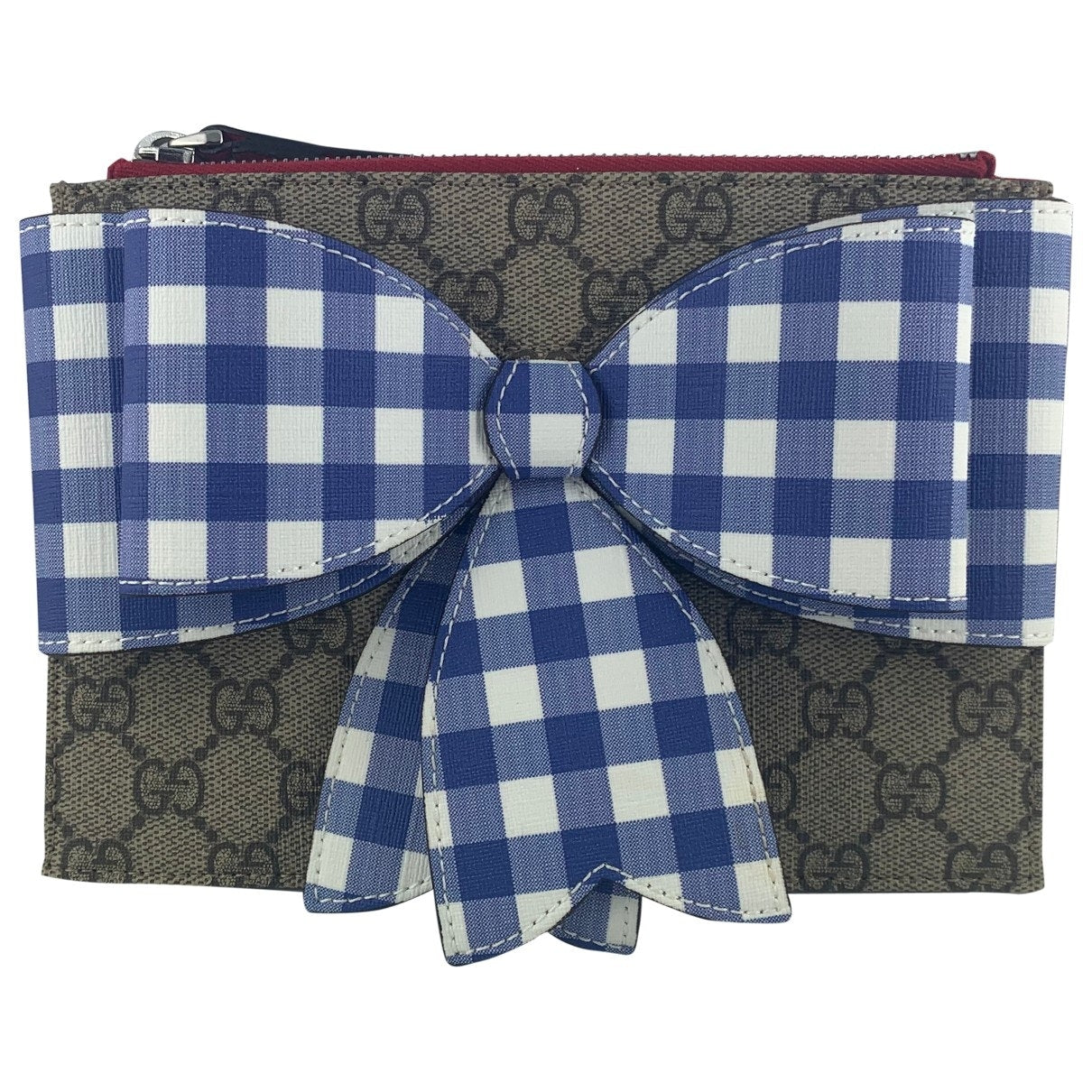 Gucci beige synthetic bag & pencil cases