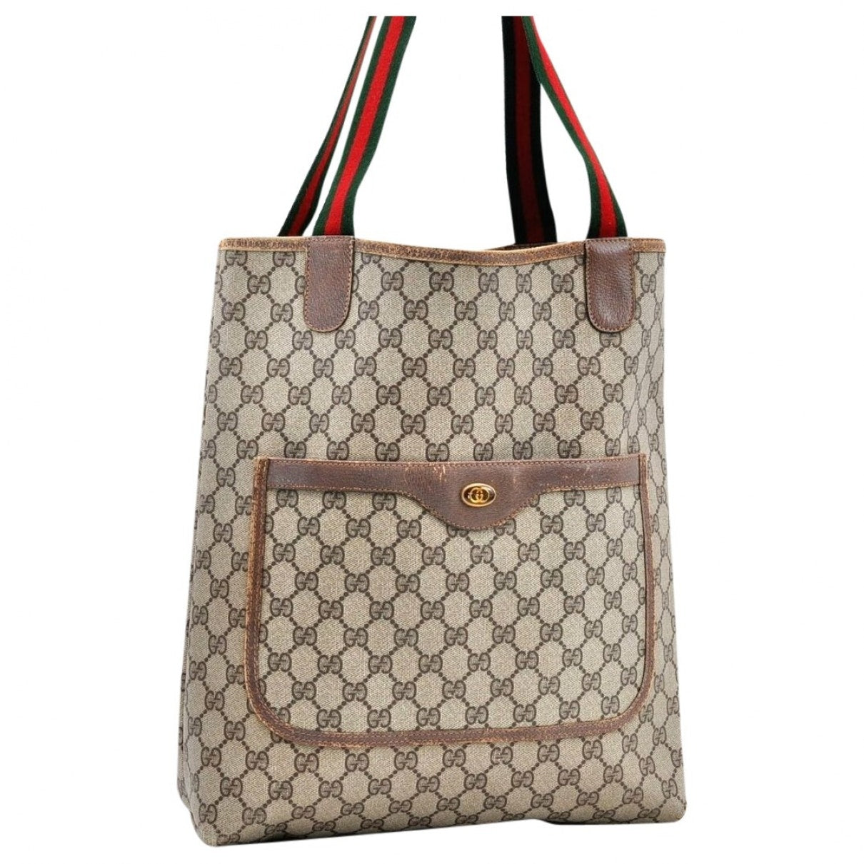 Gucci brown plastic handbag