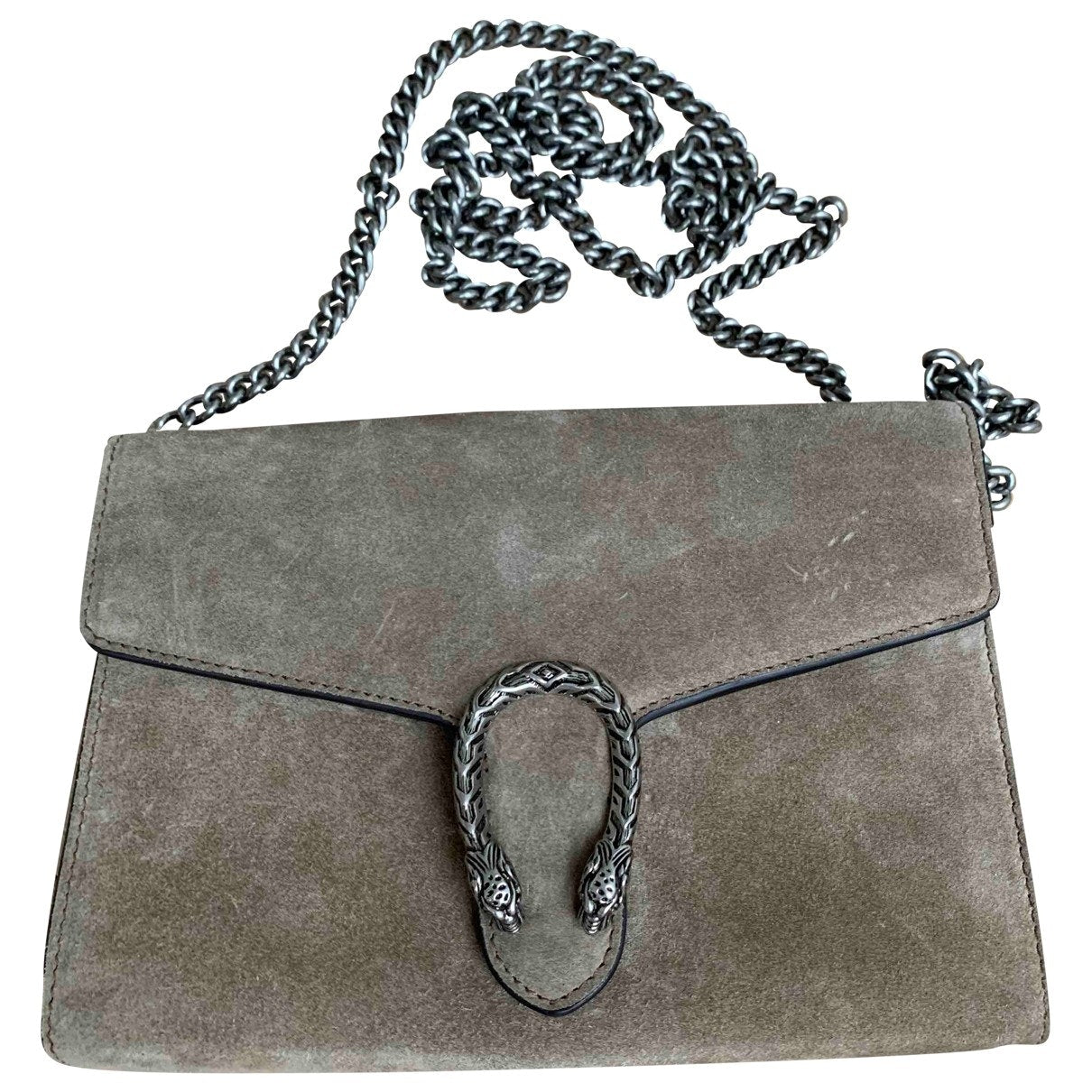 Gucci dionysus beige suede handbag
