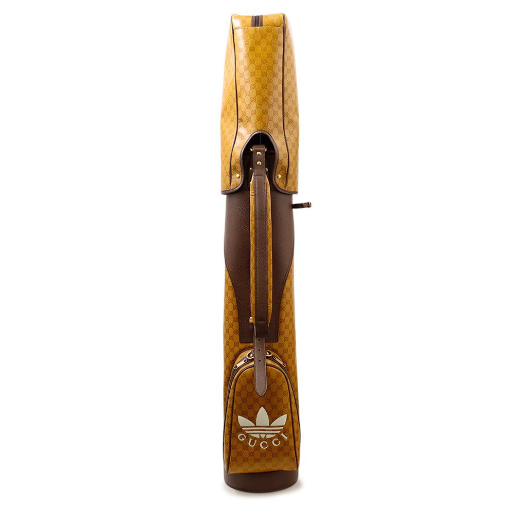 GUCCI Adidas collaboration GG Crystal golf bag Camel/Brown706711 Leather
