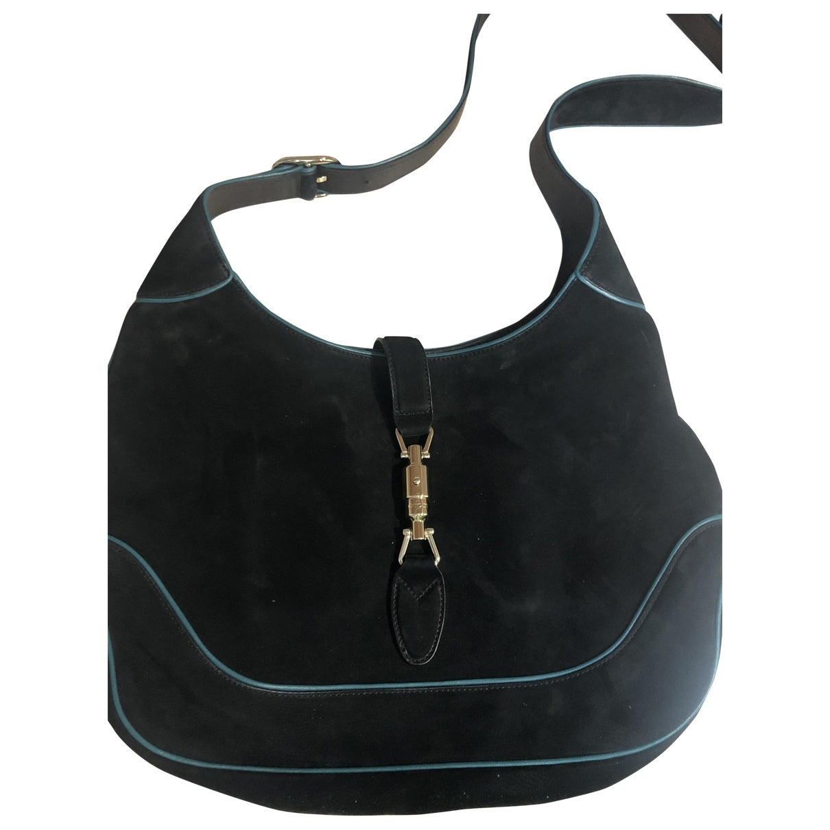 Gucci jackie black suede handbag