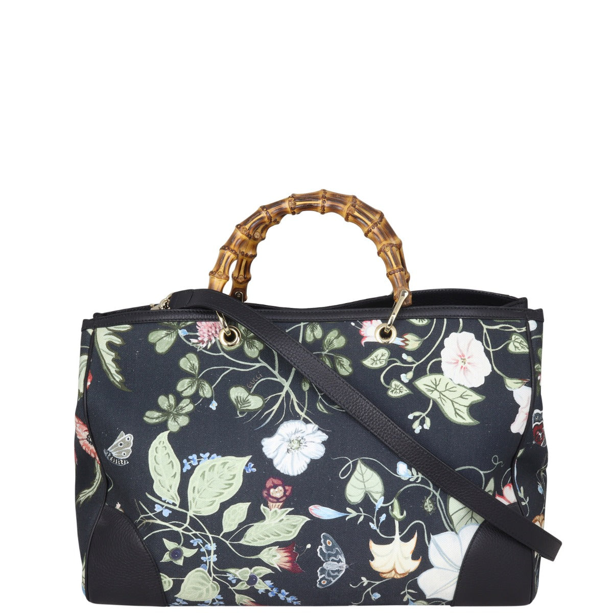Gucci Flora Knight Bamboo Shopper Tote Large