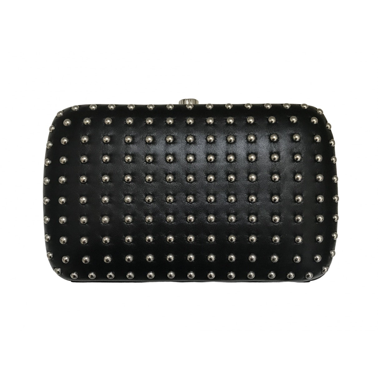 Gucci black leather clutch bag