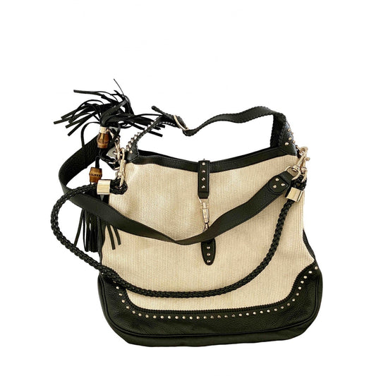 Gucci beige cloth handbag