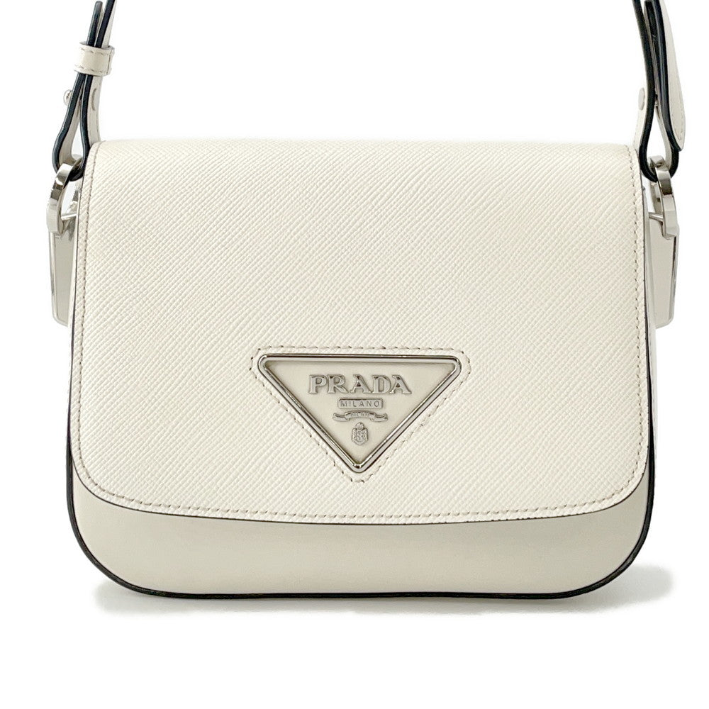 Prada Shoulder Bag Identity White1BD249 LeatherLeather Saffiano