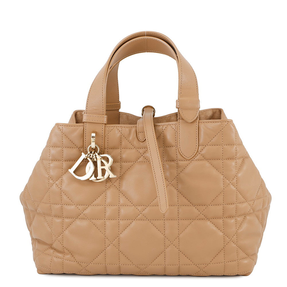 Dior Handbag TouJules Macrocannage TanM2821OSHJ Calf Leather