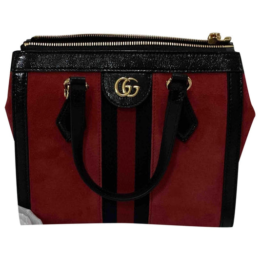 Gucci ophidia red suede handbag