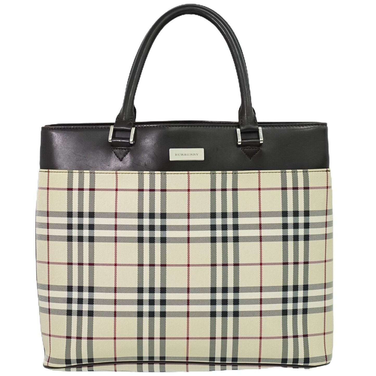 Burberry Luxury Tartan Tote Tote Bag