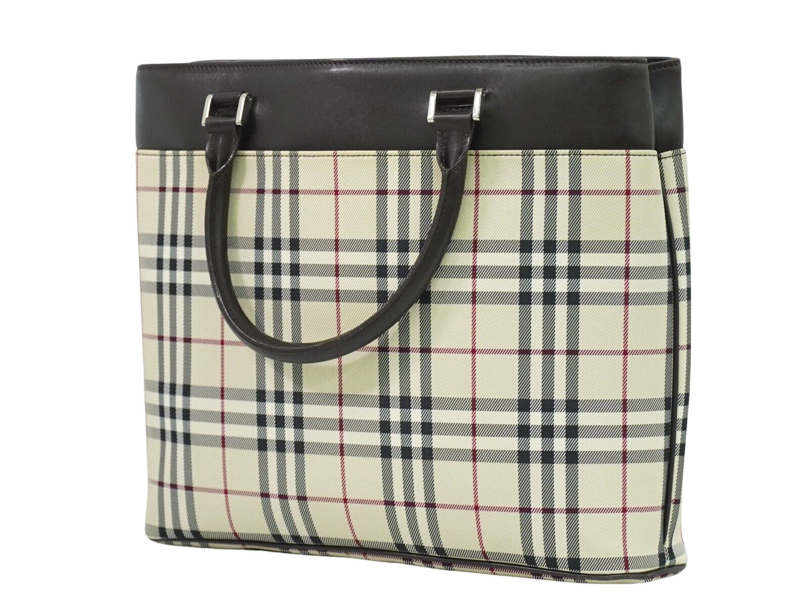 Burberry Luxury Tartan Tote Tote Bag