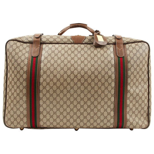 Gucci beige cloth travel bag